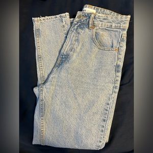 Zara high rise mom fit jeans